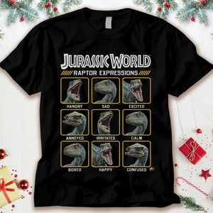 Jurassic World Two Blue Raptor Expressions Graphic T-Shirt Unisex Tee T-shirt